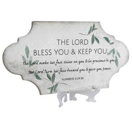 Cottage Garden The Lord Bless You & Keep You Ceramic Tile TLAB6SW